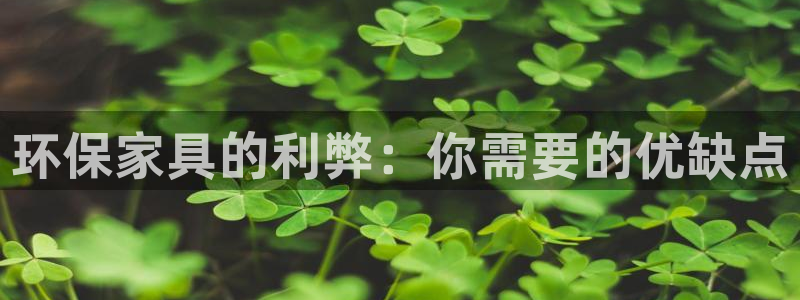 杏耀平台网页版：环保家具的利弊：你需要的优缺点