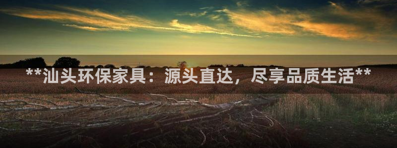 杏耀平台登录网址是什么：**汕头环保家具：源头直达，尽享品质