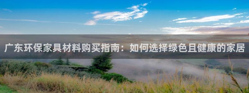杏耀平台服务中心电话号码：广东环保家具材料购买指南：如何选择